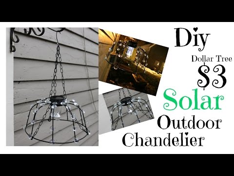 3 dollar tree diy solar outdoor chandelier