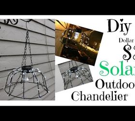 How to Create a DIY Outdoor Solar Chandelier
