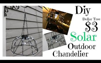How to Create a DIY Outdoor Solar Chandelier