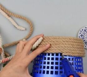 How to Recycle Packaging to Make a DIY Rope Basket Container