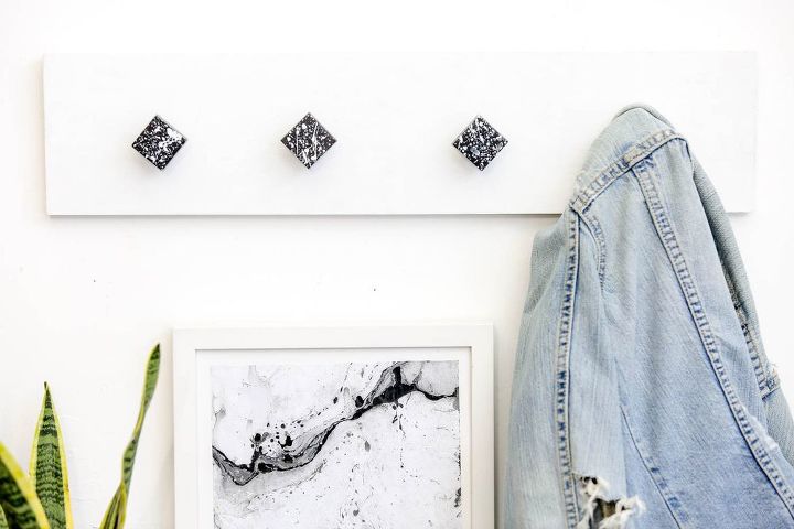 diy cabinet pull coat hanger upcycle