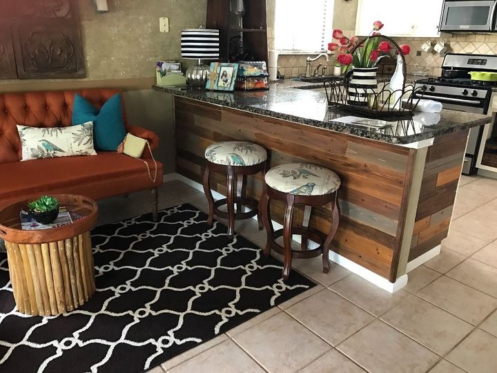 e reclaimed wood wall treatment