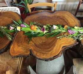 camino de mesa floral iluminado de primavera guirnalda
