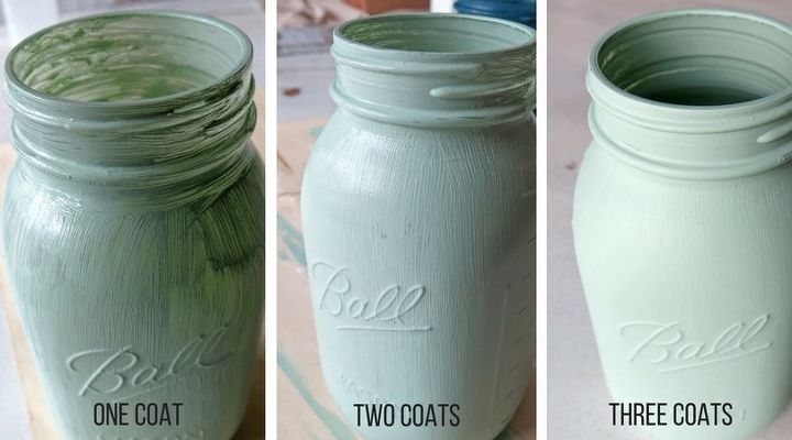 how to paint mason jar