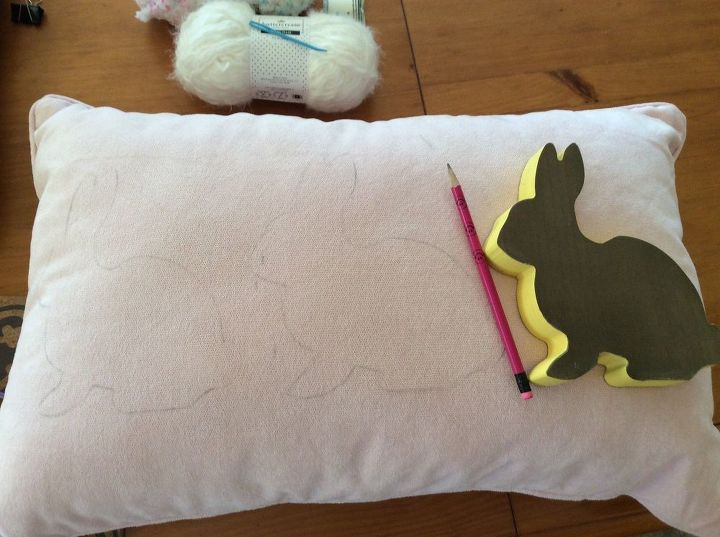 charming easter pillow