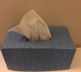 tissue box cover, Finished tissue box cover