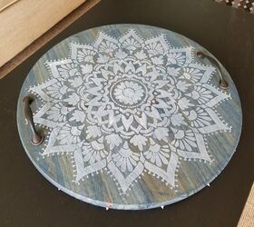how to craft a diy tray using a mandala stencil