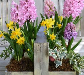 create an easy spring blooming centerpiece for easter