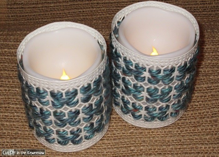 dollar store candle holder makeover