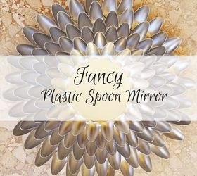 fancy plastic spoon mirror, Here s what you will need