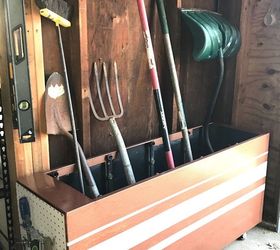 filing cabinet turned garage organization