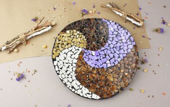  Decoração de parede com mosaico de casca de ovo faça você mesmo