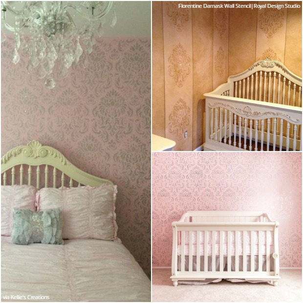 fresh start nursery makeovers with wall stencils