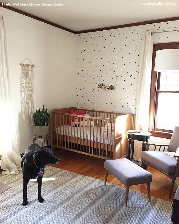 un nuevo comienzo cambios en la habitacin del beb con plantillas de pared