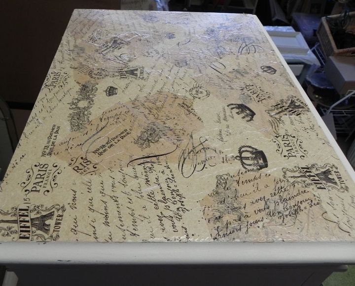 Using Paint And Mod Podge To Transform An Ugly Cabinet Hometalk