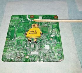 upcycled motherboard notepad gift set