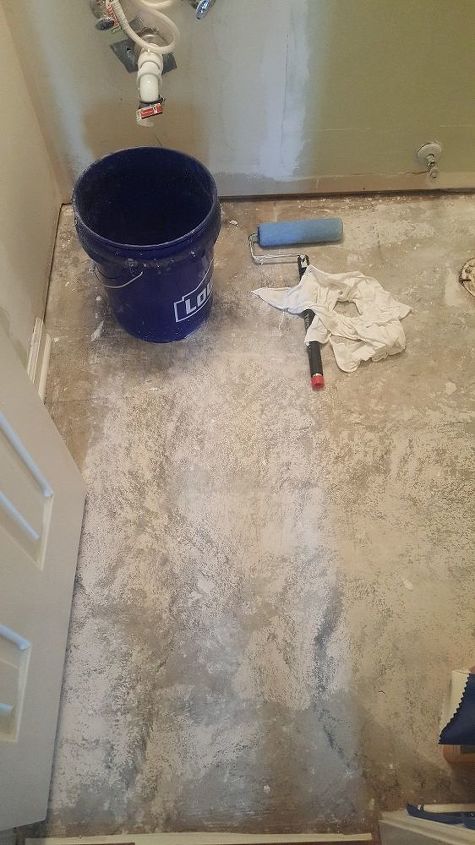 how to finish removing linoleum adhesive for tile on concrete floor