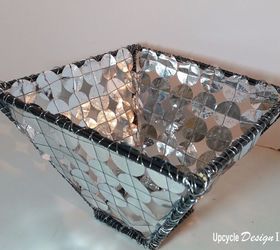 upcycled foil food wrapper lampshade