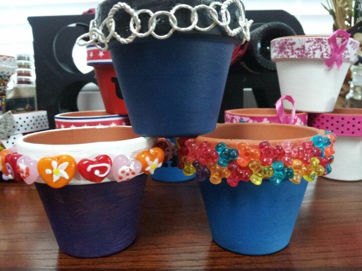 e decorative clay pots