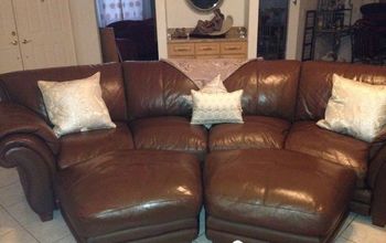 Leather Couch Makeover!