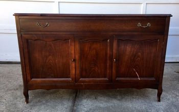 Sideboard Transformed With Highlights Rather Than Distressing