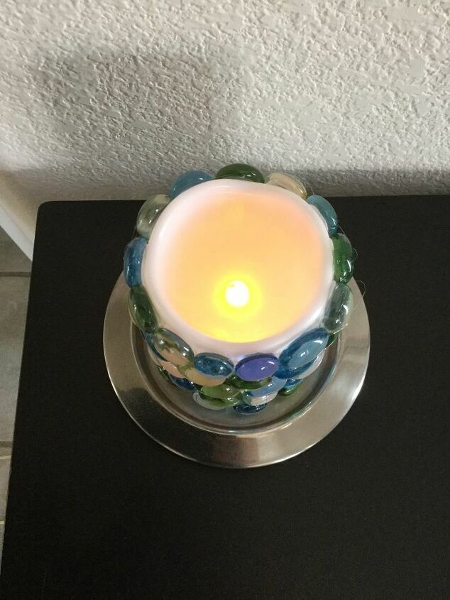 e crafternoons dollart store glowing candle