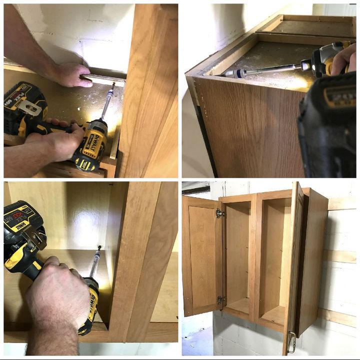 repurposed kitchen cabinets