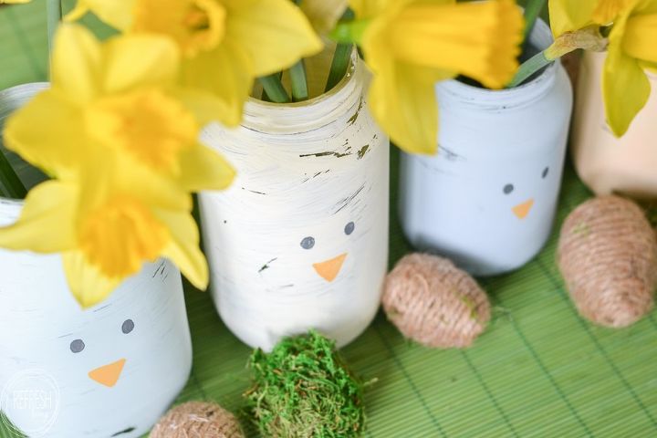give old glass food jars a new life for spring