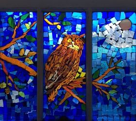 vintage windows into stained glass mosaics