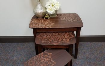 How To Stencil Nesting Tables Using The Passion Mandala