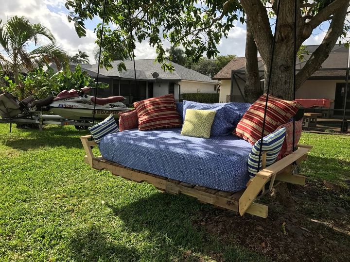 cama de balano de pallet modificada ideia encontrada no pinterest, Que relaxante