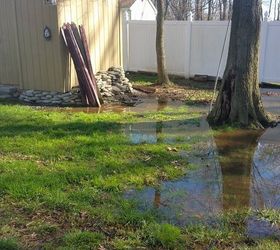 what can i do about standing water in my backyard