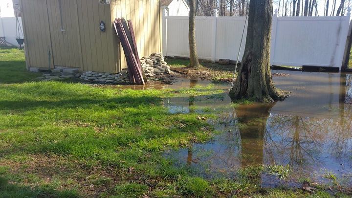 what can i do about standing water in my backyard