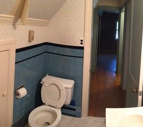 Tiny Attic Bathroom Gets a DIY Update Hometalk