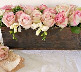 Arreglo floral en caja de madera en 10 minutos DIY
