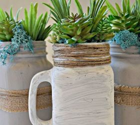 Mason Jar Succulents (fake)