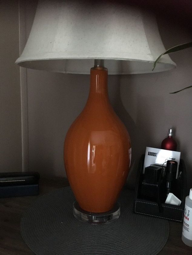 q how to paint glass lamps