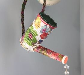 watering can bird feeder decoration or flower pot your choice, The completed project