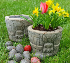 Hypertufa Easter Basket Garden Planters Eggs Too Hometalk