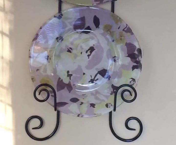 decorative plate diy using fabric