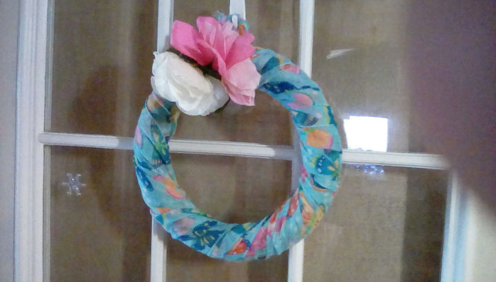 super easy spring wreath all from dollar store