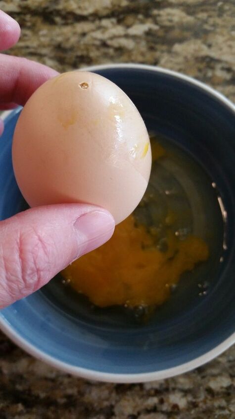 make farm fresh eggs last by blowing them out