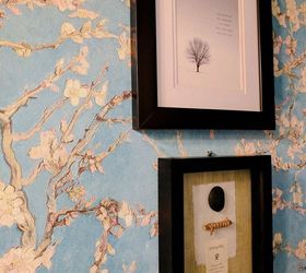 you will love this gorgeous bathroom wallpaper transformation