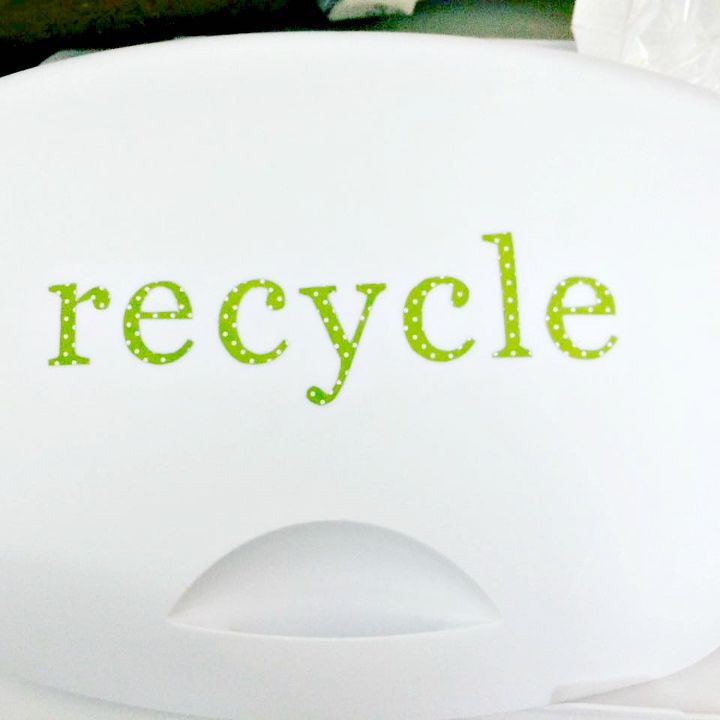 easy tree art recycle bin or trash can tutorial