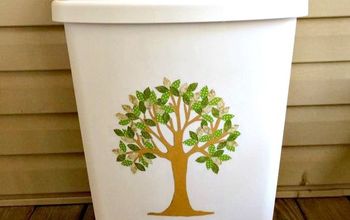 Easy Tree Art Recycle Bin or Trash Can Tutorial