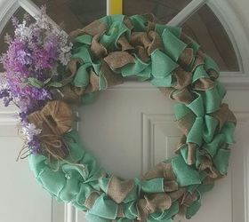 e dollar tree burlap wreath