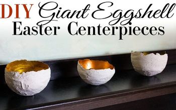  Centros de mesa de Páscoa de casca de ovo gigante faça você mesmo