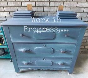 renew an old dresser to be a statement piece