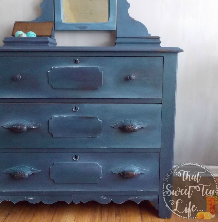 renew an old dresser to be a statement piece