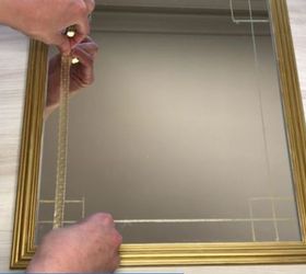 washi tape fretwork mirror for 5